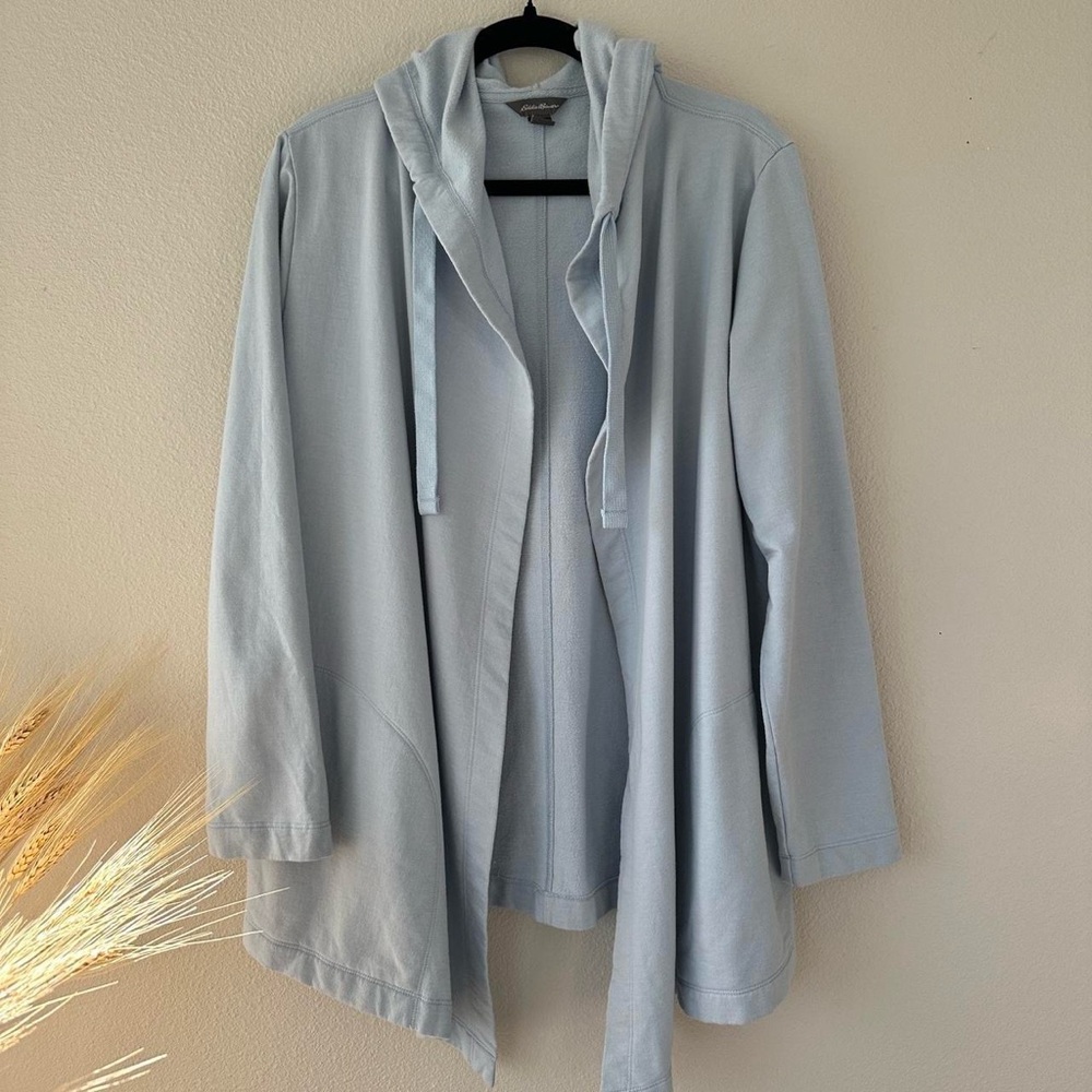 Eddie Bauer Sky Blue Hooded Sweater